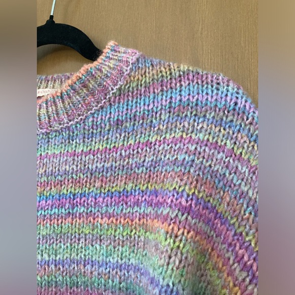 Urban Outfitters Rainbow Balloon Sleeve Sweater S - Picture 4 of 11